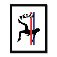 Pele 'Escape To Victory' 12" x 16" Framed & Mounted Print
