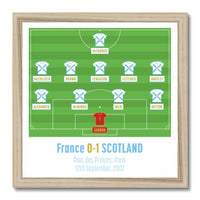 France v Scotland 2007 12"x12" Framed Print
