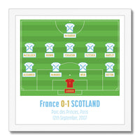 France v Scotland 2007 12"x12" Framed Print