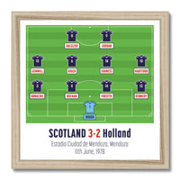Scotland v Holland 1978 12"x12" Framed Print