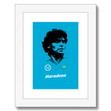 Maradona 8"x6" Framed & Mounted Print